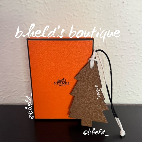 Hermès Pine Tree Charm Petit H (Leather & Silk) Brand New NWT - Picture 10 of 16